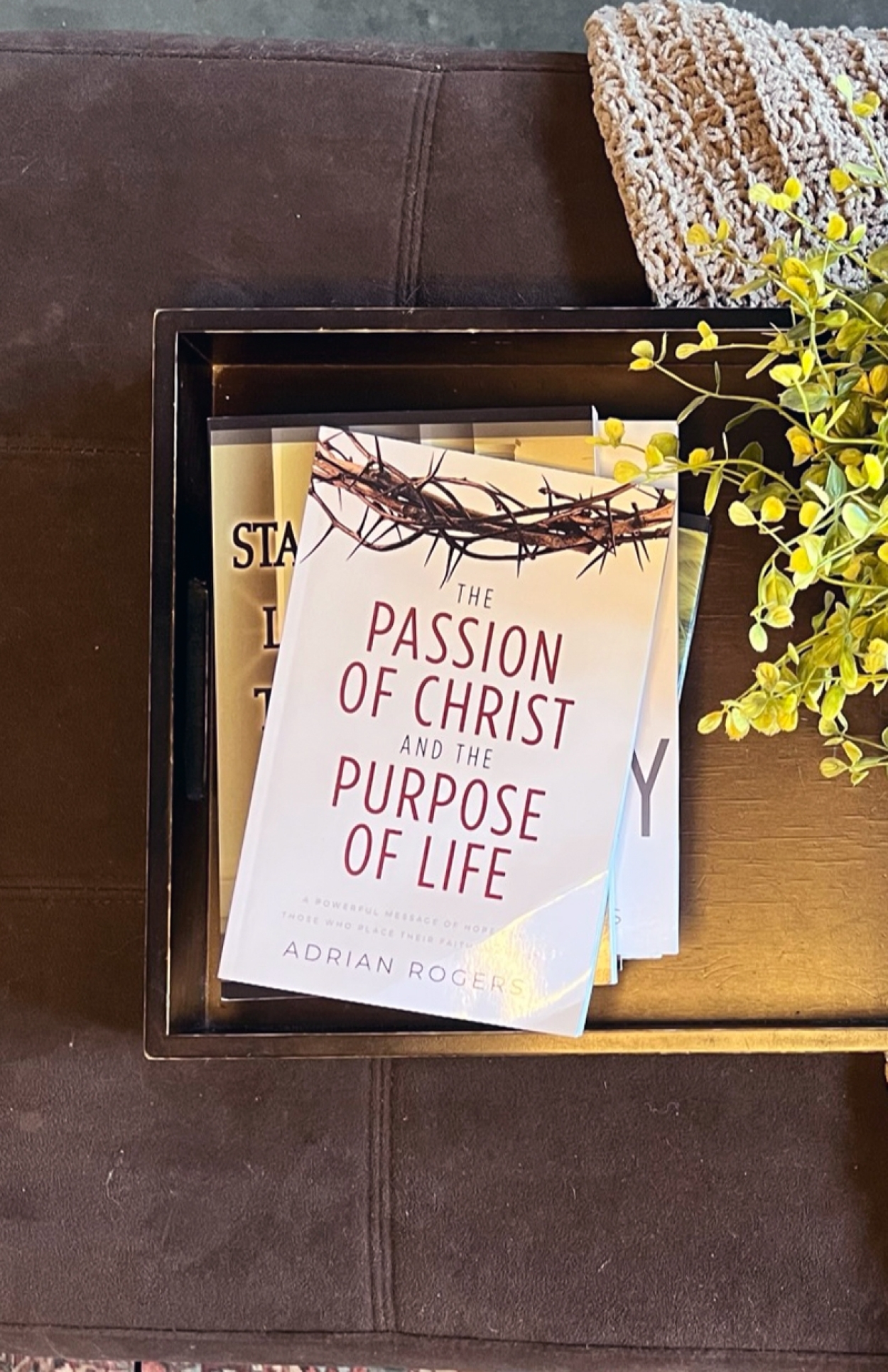 B114 the passion of christ and the purpose of life book FLAT LAY